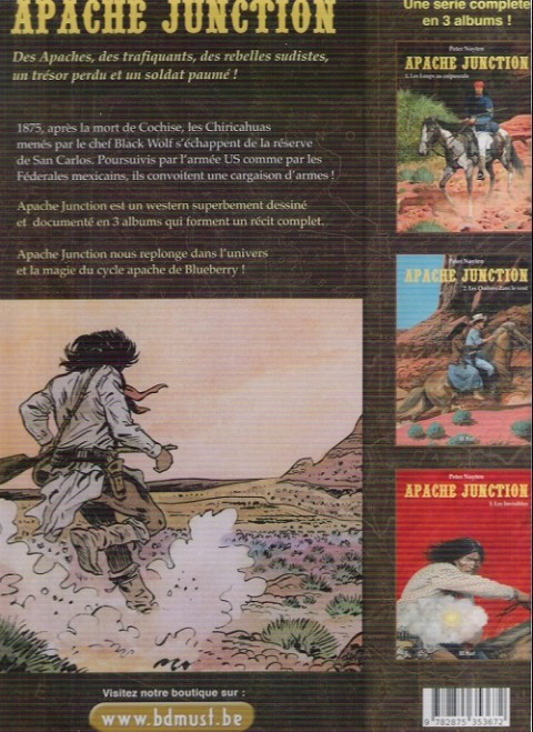 Verso de l'album Apache Junction Tome 2 Les ombres dans le vent