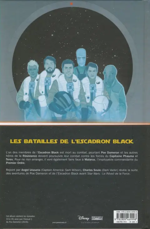 Verso de l'album Star Wars - Poe Dameron Tome 4 Disparition d'une légende