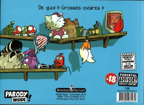 Verso de l'album Sticky Pants Tome 3 Crossover