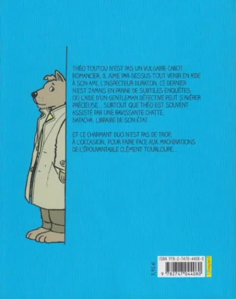 Verso de l'album Théo Toutou Tome 1 Gentleman Détective