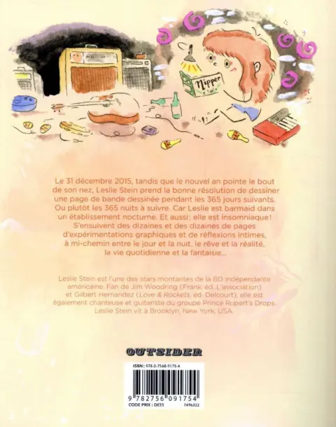 Verso de l'album Toutes mes nuits sans dormir