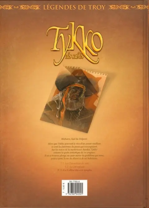 Verso de l'album Tykko des sables Tome 3 La Colline des cent temples