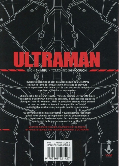 Verso de l'album Ultraman 01