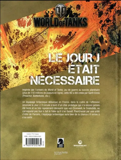 Verso de l'album World of Tanks Roll Out