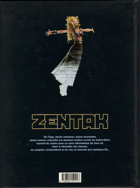 Verso de l'album Zentak Tome 1 La passe des Argonautes
