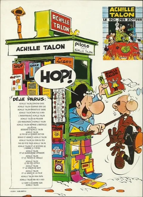 Verso de l'album Achille Talon Tome 3 Achille Talon persiste et signe !