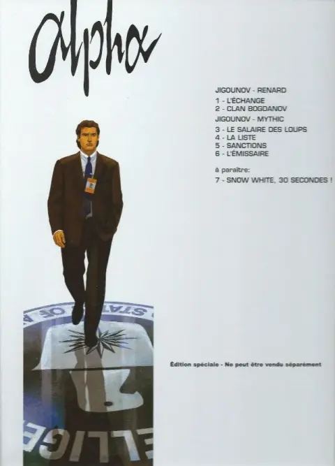 Verso de l'album Alpha Tome 6 L'émissaire