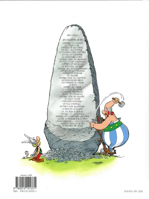 Verso de l'album Astérix Tome 5 Le tour de Gaule d'Astérix