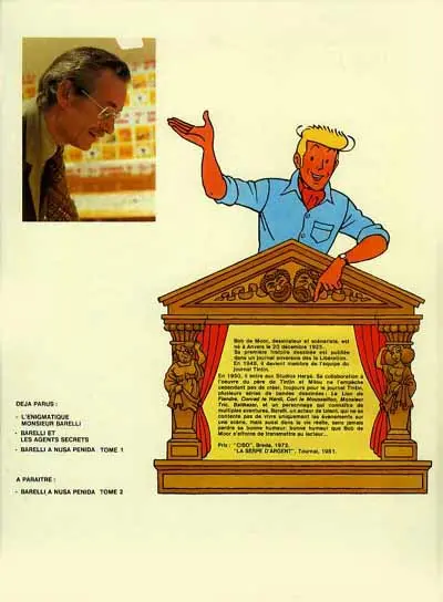 Verso de l'album Barelli Tome 1 L'énigmatique Monsieur Barelli