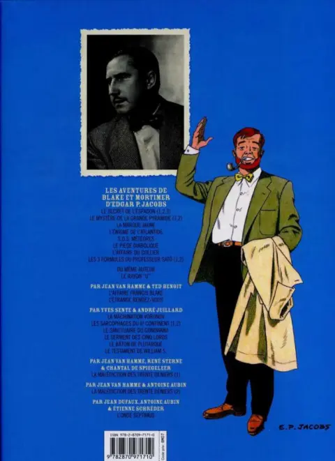 Verso de l'album Blake et Mortimer Tome 7 L'énigme de l'Atlantide
