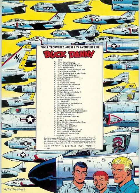 Verso de l'album Buck Danny Tome 8 Les pirates du désert
