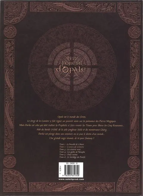 Verso de l'album Les Forêts d'Opale Tome 2 L'envers du grimoire