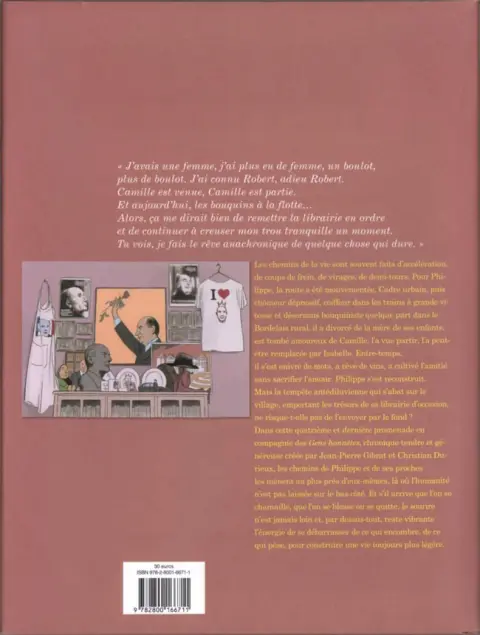 Verso de l'album Les Gens honnêtes Quatrième partie