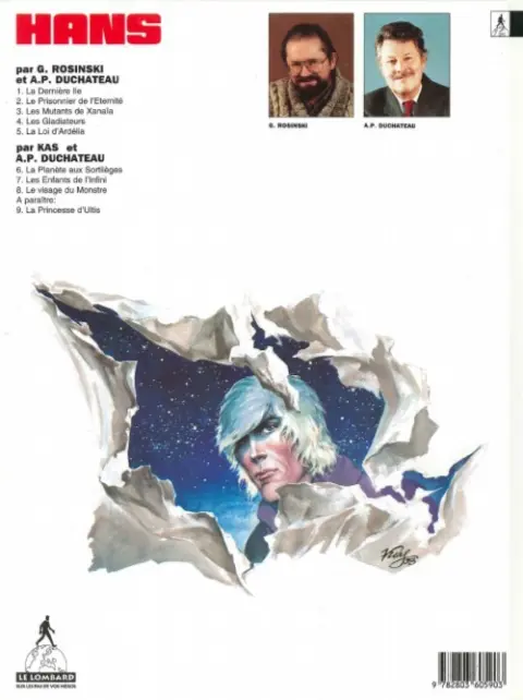 Verso de l'album Hans Tome 3 Les mutants de Xanaïa