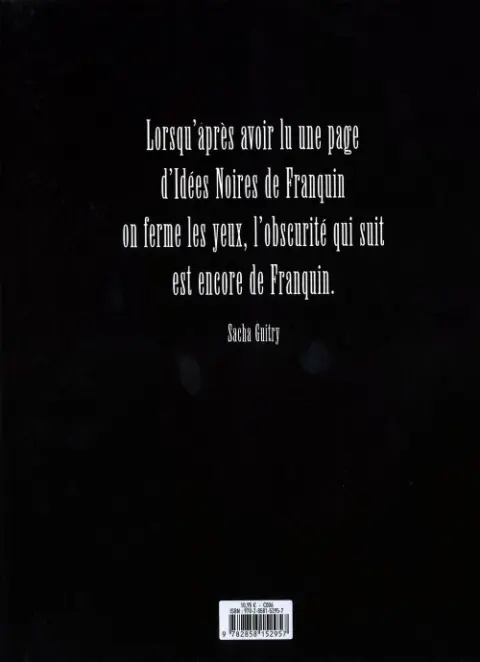 Verso de l'album Idées noires Idées noires, l'intégrale