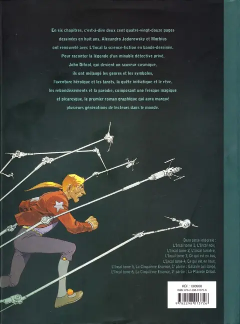 Verso de l'album L'Incal L'Intégrale