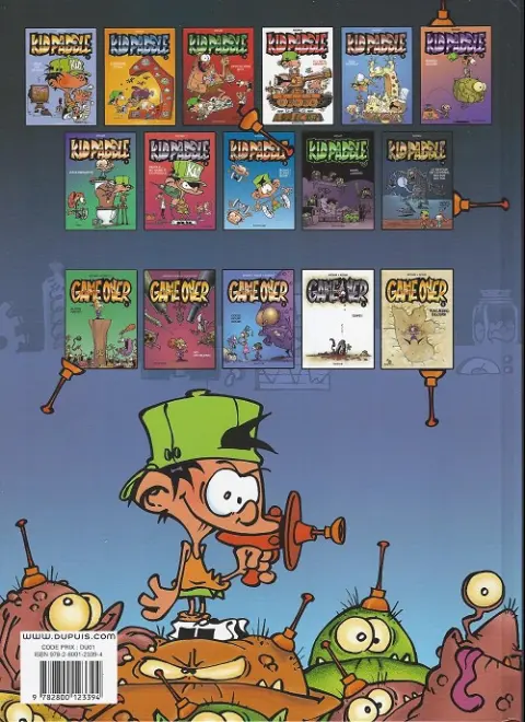 Verso de l'album Kid Paddle Tome 2 Carnage Total