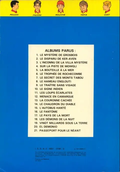 Verso de l'album La Patrouille des Castors Tome 8 Le hameau englouti