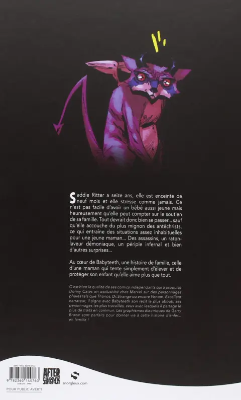 Verso de l'album Babyteeth Tome 1 Il est né