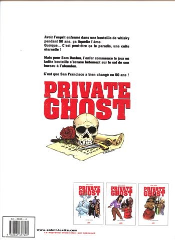 Verso de l'album Private Ghost Tome 2 White bloody mary
