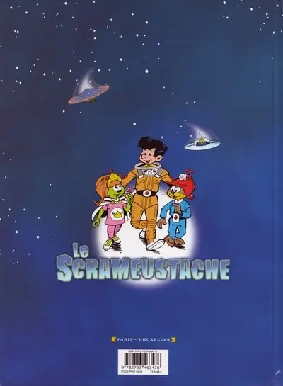 Verso de l'album Le Scrameustache Tome 10 Le prince des galaxiens