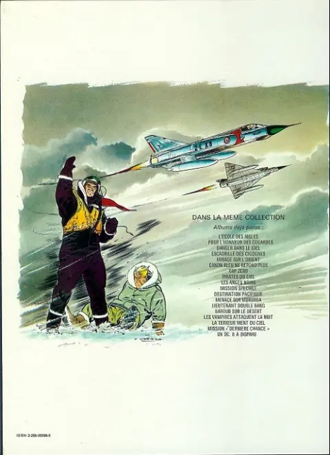 Verso de l'album Tanguy et Laverdure Tome 1 L'école des Aigles