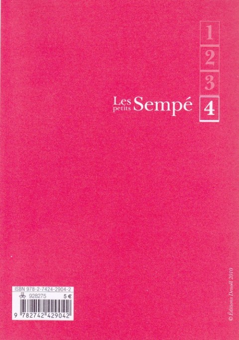 Verso de l'album Les petits Sempé Tome 4