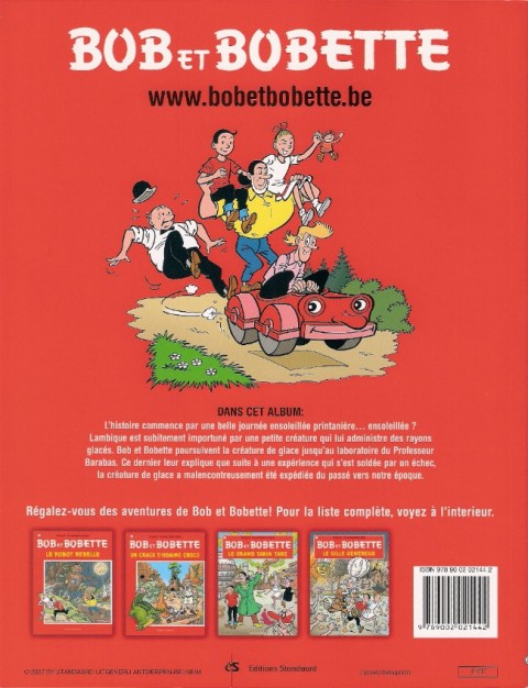 Verso de l'album Bob et Bobette Tome 298 L'épopée des onze cités