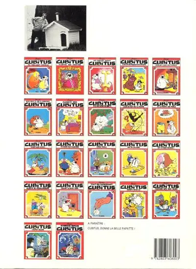 Verso de l'album Cubitus Tome 22 Les enquêtes de l'inspecteur Cubitus