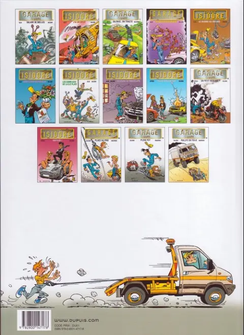 Verso de l'album Garage Isidore Tome 14 Rallye en folie