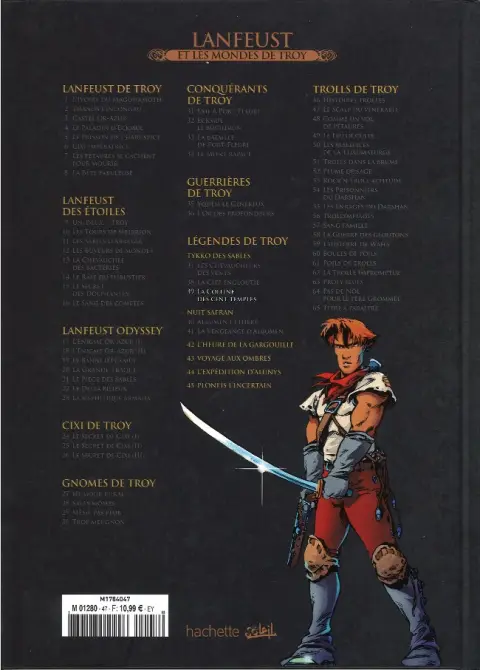 Verso de l'album Lanfeust et les mondes de Troy Tome 39 Tykko des sables - La colline des cent temples