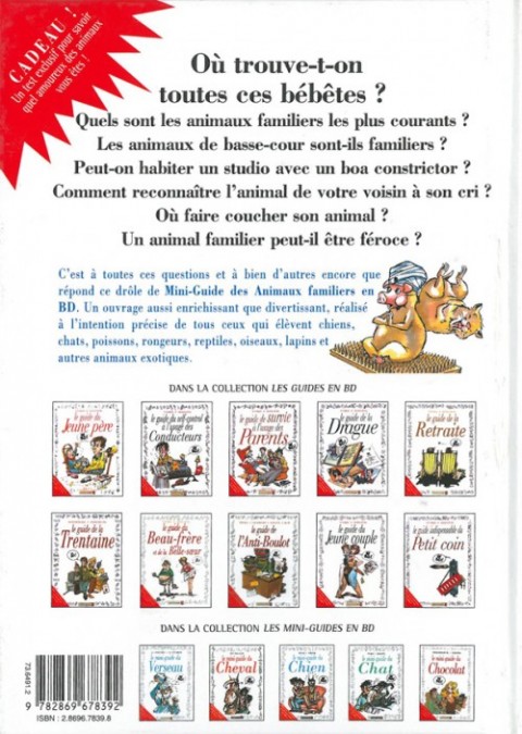 Verso de l'album Le Mini-guide ... Tome 20 Le mini-guide des Animaux Familiers