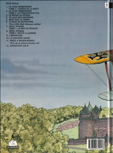 Verso de l'album Victor Sackville Tome 12 Opération Z26-b