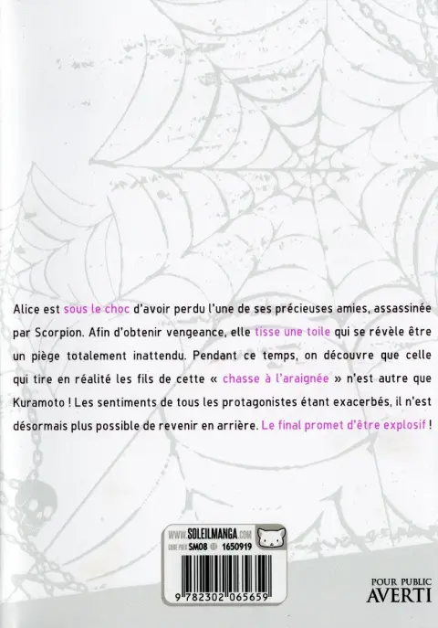 Verso de l'album Arachnid 12