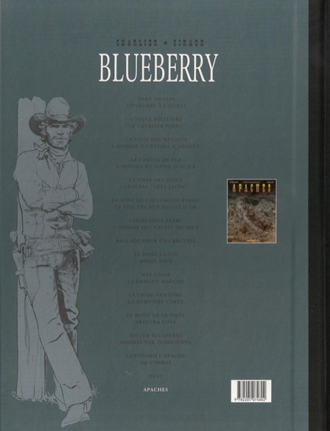 Verso de l'album Blueberry Intégrale Le Soir - Édition de 2015 Volume 16