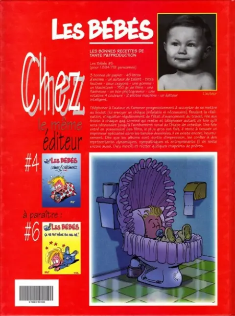 Verso de l'album BB de BD / Les Bébés Tome 5 J'ai décidé d'arrêter !