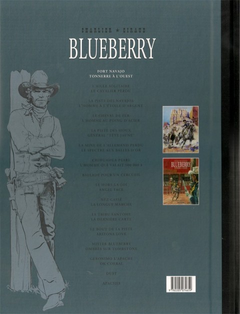 Verso de l'album Blueberry Intégrale Le Soir - Édition de 2015 Volume 1