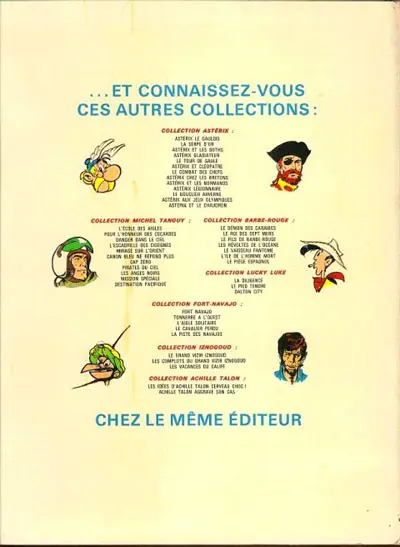 Verso de l'album Bob Morane Tome 7 La vallée des crotales