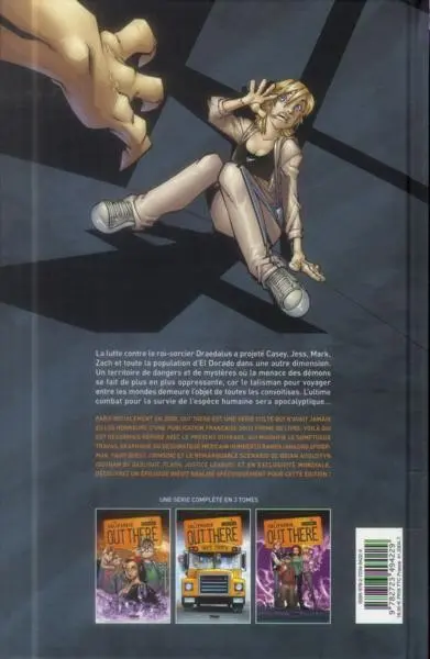 Verso de l'album Out there Tome 3