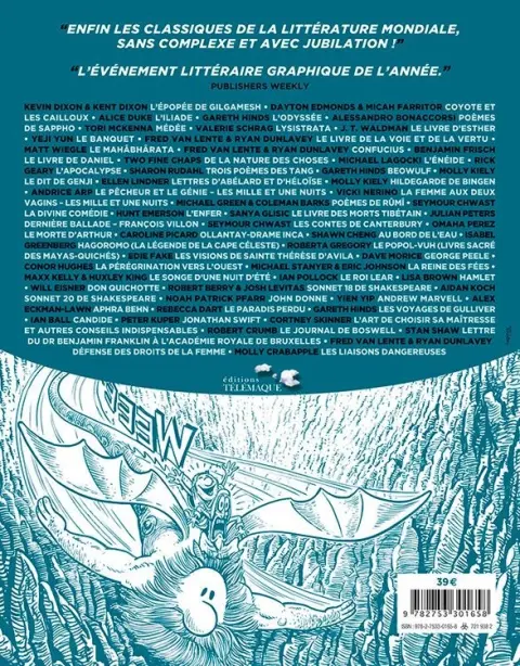 Verso de l'album Le Canon graphique Tome 1 De L'Épopée de Gilgamesh aux Liaisons dangereuses