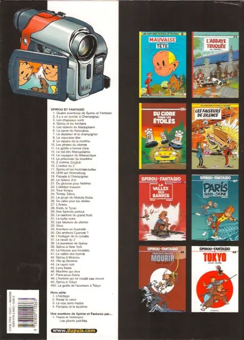 Verso de l'album Spirou et Fantasio Tome 33 Virus