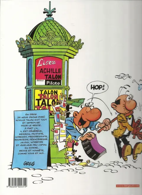Verso de l'album Achille Talon Tome 33 Achille Talon et la vie secrète du journal... Polite !