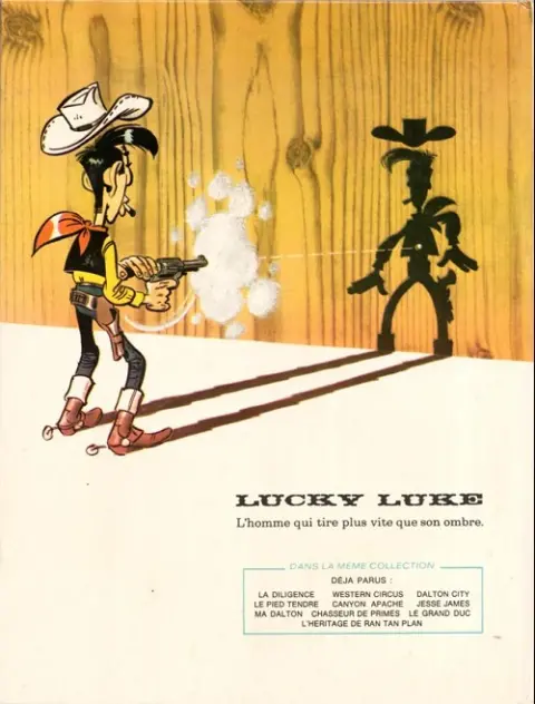 Verso de l'album Lucky Luke Tome 35 Jesse james