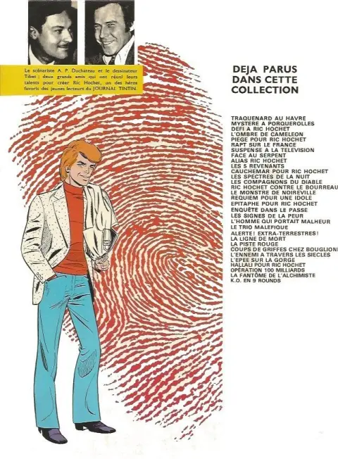 Verso de l'album Ric Hochet Tome 25 Coups de griffes chez Bouglione