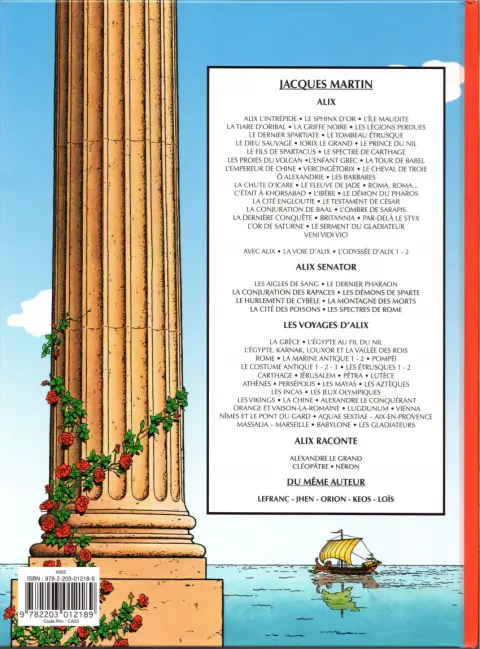 Verso de l'album Alix Tome 28 La cité engloutie