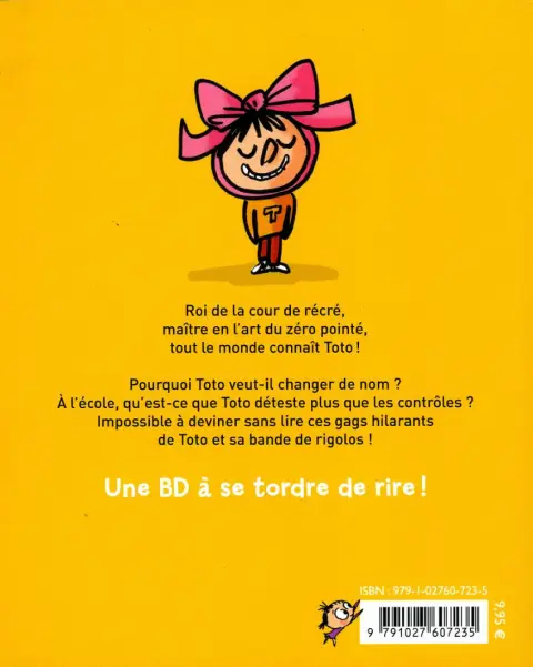 Verso de l'album Toto Tome 7 T'es pas un cadeau !