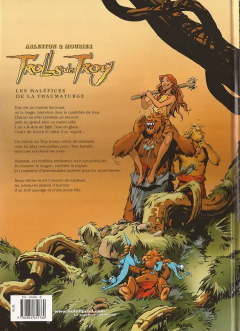 Verso de l'album Trolls de Troy Tome 5 Les maléfices de la Thaumaturge
