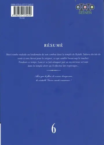 Verso de l'album Fate / stay night [Heaven's Feel] 6