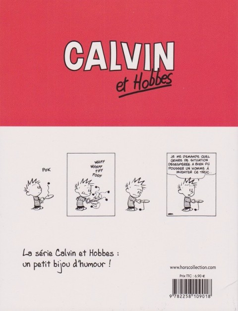 Verso de l'album Calvin et Hobbes Tome 23 Y a des jours comme ça !