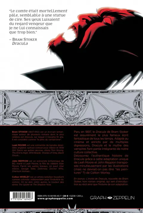 Verso de l'album Dracula L'Authentique Dracula